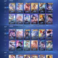 漂亮女号v10｜440皮肤1珍无5水4无9珍品传说52传说2星元2天幕繁华天幕 全皮瑶、桑启、西施、杨玉环，伪全皮大乔、蔡文姬、海月、嫦娥
